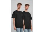 Urban Classics TB3085A | Organic Basic Tee 2-Pack Herren T-Shirt - Farbe: Black+Black - GrößE: L
