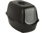 Rotho Bailey Cat Box Di Sabbia Con Coperchio Nero