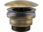 Raccordo Di Scarico Non Richiudibile 5/4", Tappo Grande, H. 5-55 Mm, Bronzo"