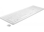 Delock - Tastatur - Kabellos - 2,4 Ghz - Qwertz - Deutsch - Weiß - Retail (12014)