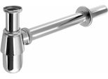 Sifone Per Lavabo 5/4", DN32, Basso, Cromo"