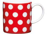 Kitchencraft Kaffeebecher A Pois, Keramik, Schwarz, 8 Cm