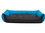 Cuscino Per Cani Letto Per Cani Posto Per Dormire Cuscino Per Cani Pontes - Eco - 105 X 75 X 17 Cm [Taglia: Xxl] - Blu Con Nero