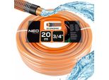 Neo Tools Tubo Da Giardino Neo Economic - 4 Strati, 20M, 3/4", 20Bar, Arancione, 15-803"