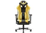 Diablo X-Player Gaming Chair Sedia Da Ufficio In Tessuto 3D Braccioli Design Ergonomico Cuscino Collo/Glutei Girasole Scuro/Giallo King Size Xl
