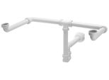 Accessori Bruckner - Sifone Per Lavabo Mosquito Per Lavabo Doppio, 1 1/4, Scarico 40 Mm, Bianco 151.130.0