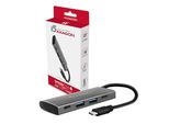 Axagon Axagon HMC-4G2 Hub Di Interfaccia Usb 3.2 Gen 2 (3.1 Gen 2) Type-C 10000 Mbit/S Grigio