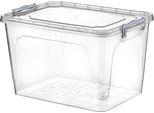 Contenitore Di Stoccaggio Contenitore Trasparente Scatola Di Plastica Scatola Pieghevole Scatola Di Plastica Con Coperchio 30L