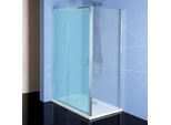 Polysan Easy Line - Parete Doccia Laterale 1000 Mm, Vetro Brick EL3438