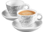 Ritzenhoff & Breker Cornello Set Espresso Grigio 4 Pezzi