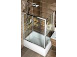 Deep Cabina Doccia Rettangolare 1400X750Mm Variante L/R, Vetro Trasparente