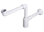 Accessori Bruckner - Sifone Per Lavabo Salvaspazio Crono, 1 1/4, Scarico 32 Mm, Bianco 151.124.0