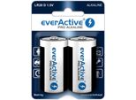 Alkaline Batteries Everactive Pro Alkaline LR20 D - Blister Card 2 Pieces
