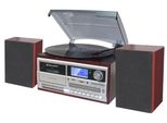 Roadstar HIF-8892D+BT Giradischi Vintage In Vinile Dab/Dab+/Fm Radio CD-MP3 Lettore Di Cassette Bluetooth Legno