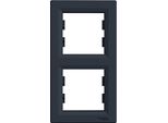 Telaio Doppio Schneider Electric EPH5810271 Asfora Antracite