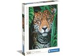 Clementoni Puzzle 500 Pezzi Hq Jaguar In The Jungle 35127