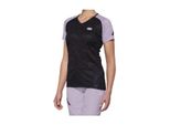 100% Airmatic Maglia A Maniche Corte Da Donna, Farbe:Nero/Lavanda, GrößE:S