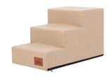 Hobbydog Gradini Per Cani Inari, Per Animali Malati E Anziani, Ausilio All'ingresso, Rampa Due Misure - 3 Gradini - 50 X 30 X 30 Cm [Taglia: M] - Beige
