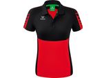 Erima Six Wings Polo Donna - Nero / Rosso
