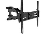 Tm Electron TMSLC140 Supporto A Parete Universale Inclinabile E Girevole Con Doppio Braccio Per Monitor Led, Oled, Lcd, Plasma O Televisori Da 32" A 60"", Max. 30Kg, Vesa 400X400, Nero"