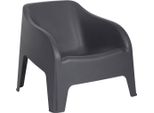 Poltrona Da Giardino In Plastica Toomax Petra Armchair Impilabile Grafite