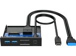 Graugear G-MP01CR Graugear Usb-Hub+Kartenleser Multi Front Panel, Type-C Usb Retail