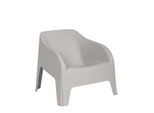 Poltrona Da Giardino In Plastica Toomax Petra Armchair Impilabile Grigio Tortora