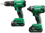 Hikoki 18V Set Di Trapani E Avvitatori Dv18Da Wh18Da