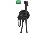 Sapho Baterie - Set Di Miscelatori Da Incasso Con Doccia Bidet, Con Corpo, Nero Opaco 1103-15