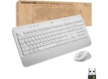 Logitech Signature MK650 Combo For Business - Dimensioni Complete (100%) - Bluetooth - Interruttore A Chiave A Membrana - Qwertz - Bianco - Mouse Incluso