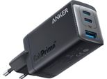 Anker 735 Gan Iii Prime 3-Port 65W Charger, Nero, 3 Connessioni, Universale