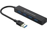 Conceptronic C4PUSB3 Conceptronic Usb-Hub 4-Port 3.0 ->4X3.0 O.Netzteil Sw