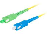 Lanberg Sm SC/APC-SC/UPC Simplex Cavo Patch In Fibra Ottica 3,0Mm Lszh G657A1 2M Giallo