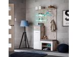 Parete Anticamera Tela 1 - Rovere Wellington / Bianco