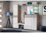 Parete Anticamera Tela 4 - Rovere Wellington / Bianco