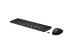 Tastiera E Mouse Wireless Hp 650 - Wireless - Rf Wireless - Interruttore A Membrana - Qwerty - Nero - Mouse Incluso