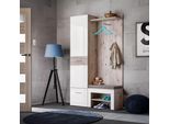 Parete Anticamera Tela 5 - Rovere Wellington / Bianco