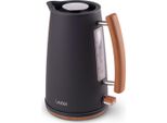 Lauben LBNEK17GR, 1,7 L, 1850 W, Grigio, Legno, Acciaio Inox, Indicatore Del Livello Dell'acqua, Protezione Da Surriscaldamento