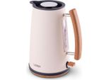 Lauben LBNEK17CR, 1,7 L, 1850 W, Rosa, Legno, Acciaio Inox, Indicatore Del Livello Dell'acqua, Protezione Da Surriscaldamento