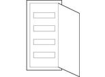 Abn Quadro Di Distribuzione Piccolo Hw Amigo 4X12Te IP30 Con Porta