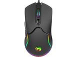 Mouse Con Cavo, Marvo M359, Nero, Ottico, 3200DPI