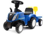 Baby Mix New Holland Trattore Blu Con Trattore E Attrezzi