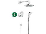 Sistema Doccia Hansgrohe Croma Select E Completo Di Termostatico Ecostat E Cromo