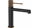 Sapho Solaria - Miscelatore Per Lavabo, Nero Opaco/Rame WD002PG