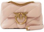 Pinko Pelle Borsa A Tracolla Borsa A Tracolla Love Puff Mini Cl Sheep Nappa Cipria - Antique Gold Rosa Salmone