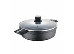 Pentola Con Coperchio In Vetro San Ignacio Bistro SG6427 Retro Opaco Goccia In Alluminio Fuso