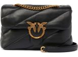 Pinko Pelle Borsa A Tracolla Borsa A Tracolla Love Puff Classic Cl Sheep Nappa Black - Antique Gold Nero