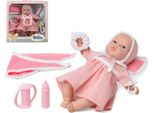 Atosa Set Bonnie Con Vestiti Invernali Bambola Rosa Rosa Taglia Unica