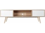 Mobile Tv Dkd Home Decor Bianco Metallo Legno Mdf (160 X 40 X 50 Cm)