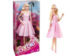 Bambola Da Collezione Barbie Per Il Film, Margot Robbie Come Barbie. Bambola Da Collezione In Abito A Quadretti Bianchi E Rosa Con Collana Di Margherite